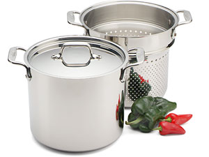 All-Clad 7-qt. Stainless Pasta Pentola with Insert