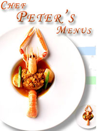Chef Peter Sherlock's Menus